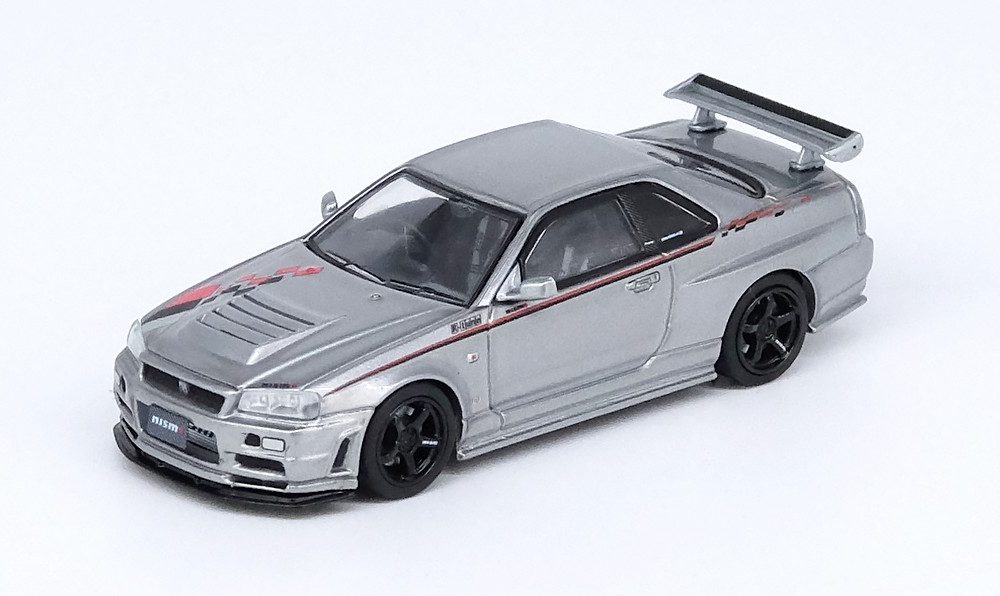 NISSAN SKYLINE GT-R R34 R-TUNE Silver - IN64-R34RT-SIL