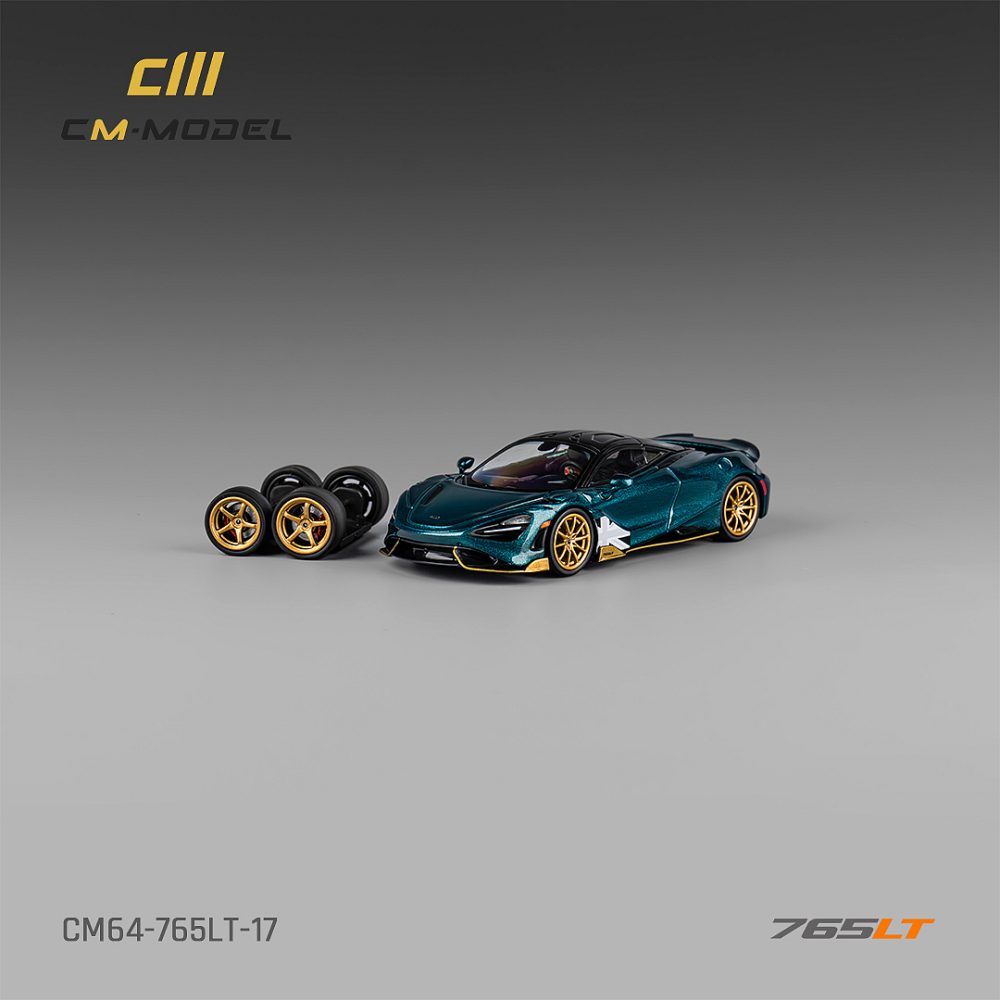 Mclaren 765LT Metallic Black Green - CM64-765LT-17