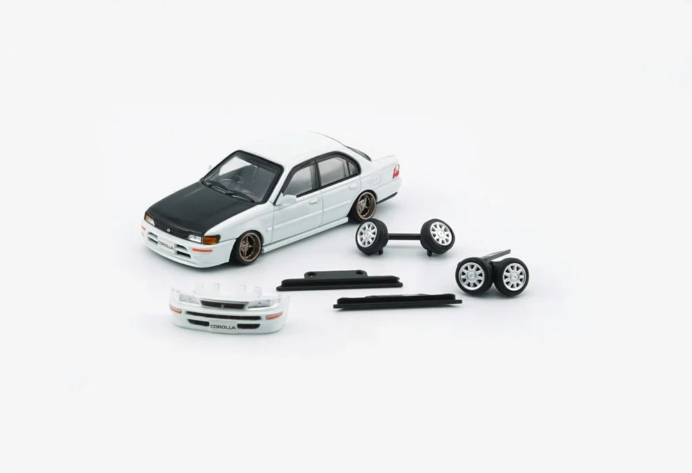 Toyota Corolla AE100 Sedan White Carbon Bonnet - 64B0335