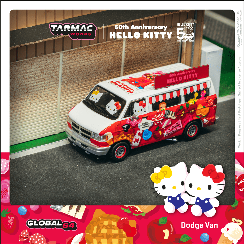 Dodge Van Hello Kitty Food Truck - T64G-TL032-HK