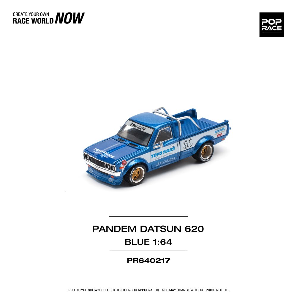 Pandem Datsun 620 Blue - PR64-0217