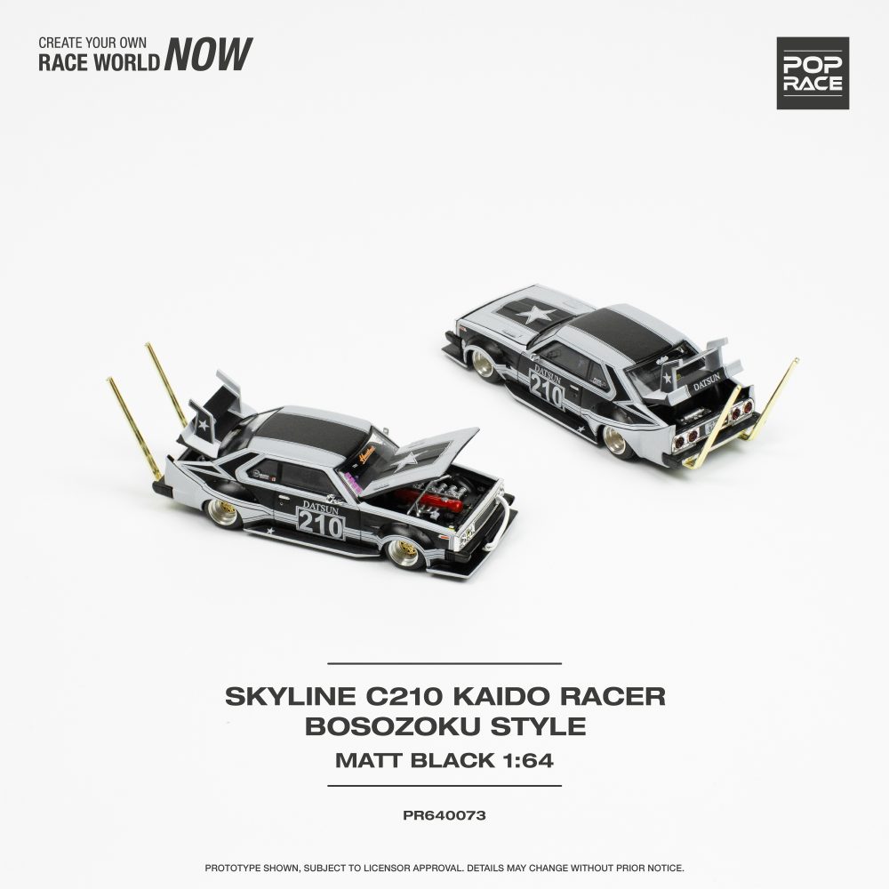 Nissan Skyline C210 Bosozoku Style Matte Black - PR64-0073
