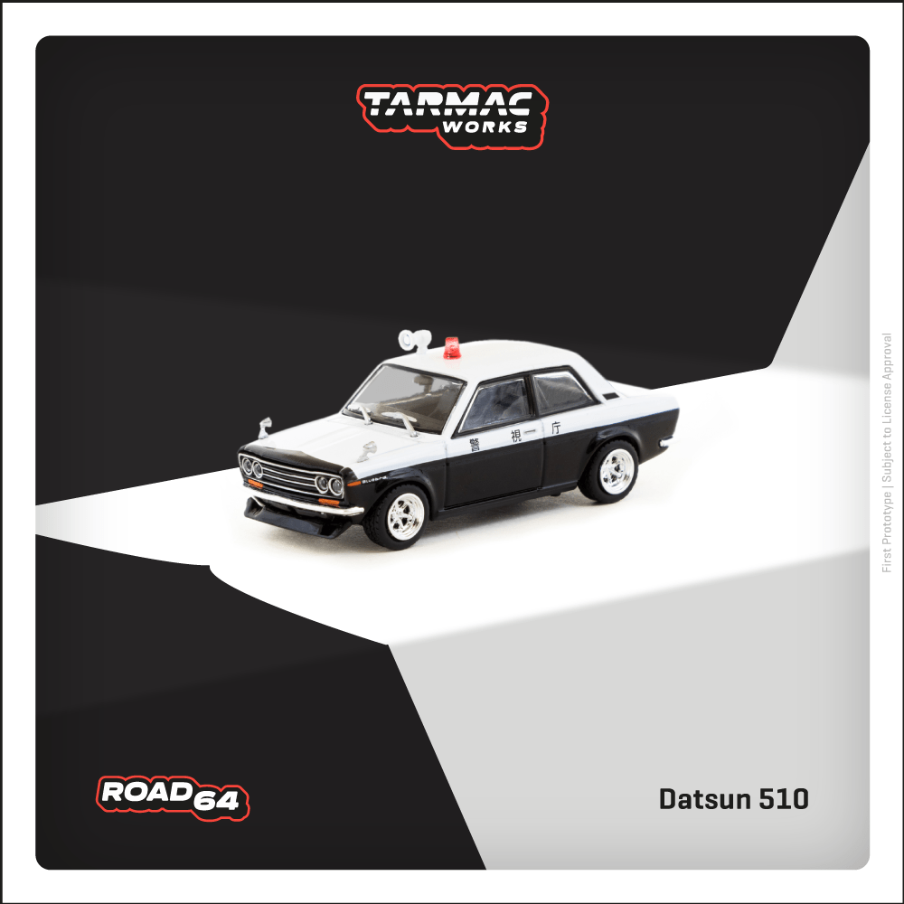 Datsun BlueBird 510 Police Car - T64R-052-PC