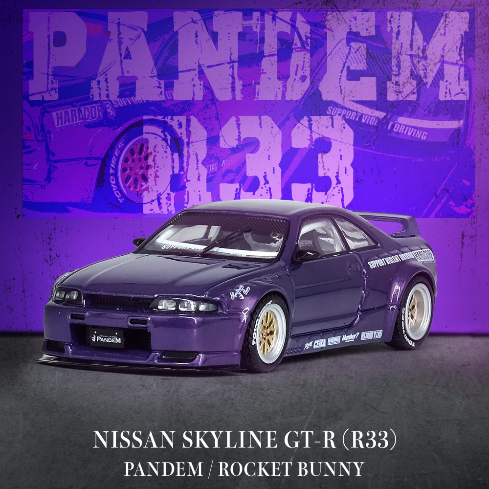 Nissan Skyline GT-R (R33) "Pandem Rocket Bunny" Purple - IN64-R33P-PPL