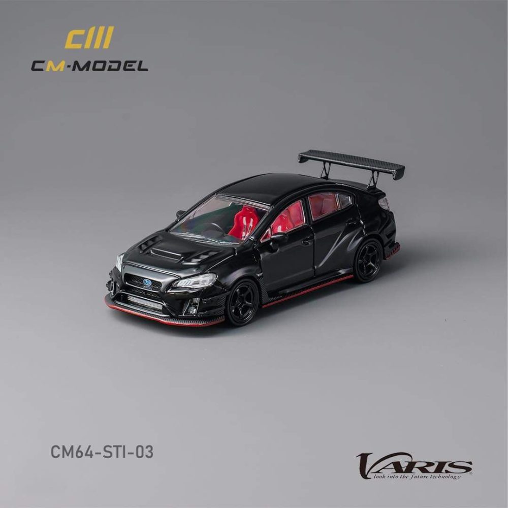 Subaru VAB WRX STI & S4 Wide Body Kit High Wing Black - CM64-STI-03