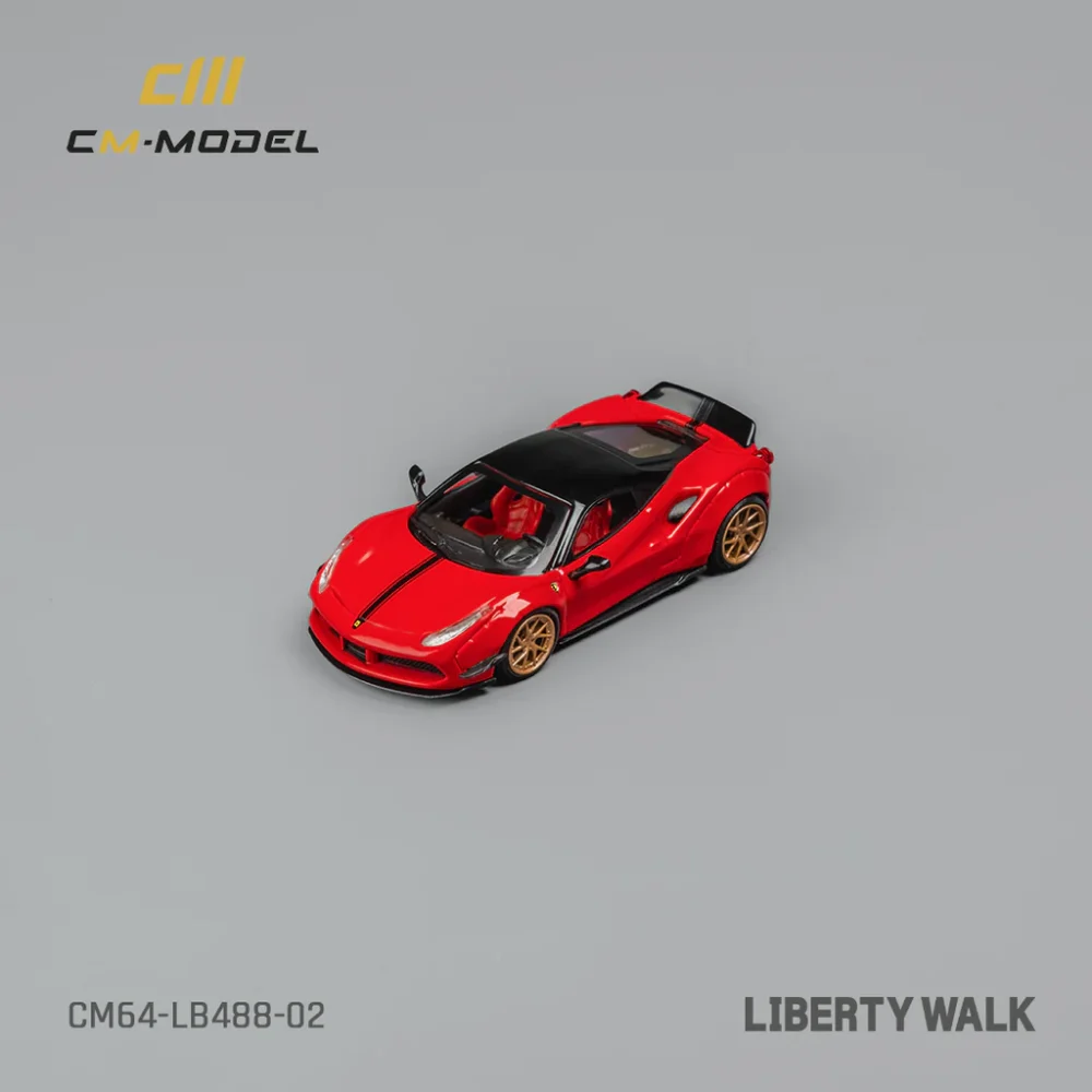 LBWK Ferrari 488 Widebody Red - CM64-LB488-02