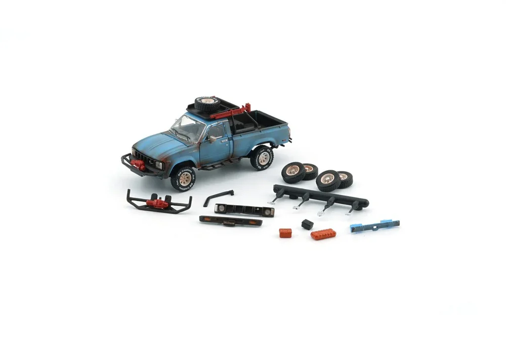 Toyota 1980 Hilux Blue Matte Rusting w/Acc RHD - 64B0360