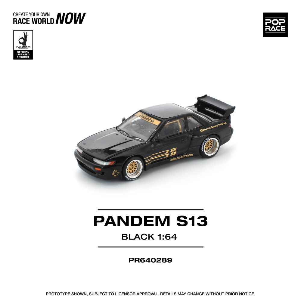 Pandem Nissan Silvia S13 Black - PR64-0289