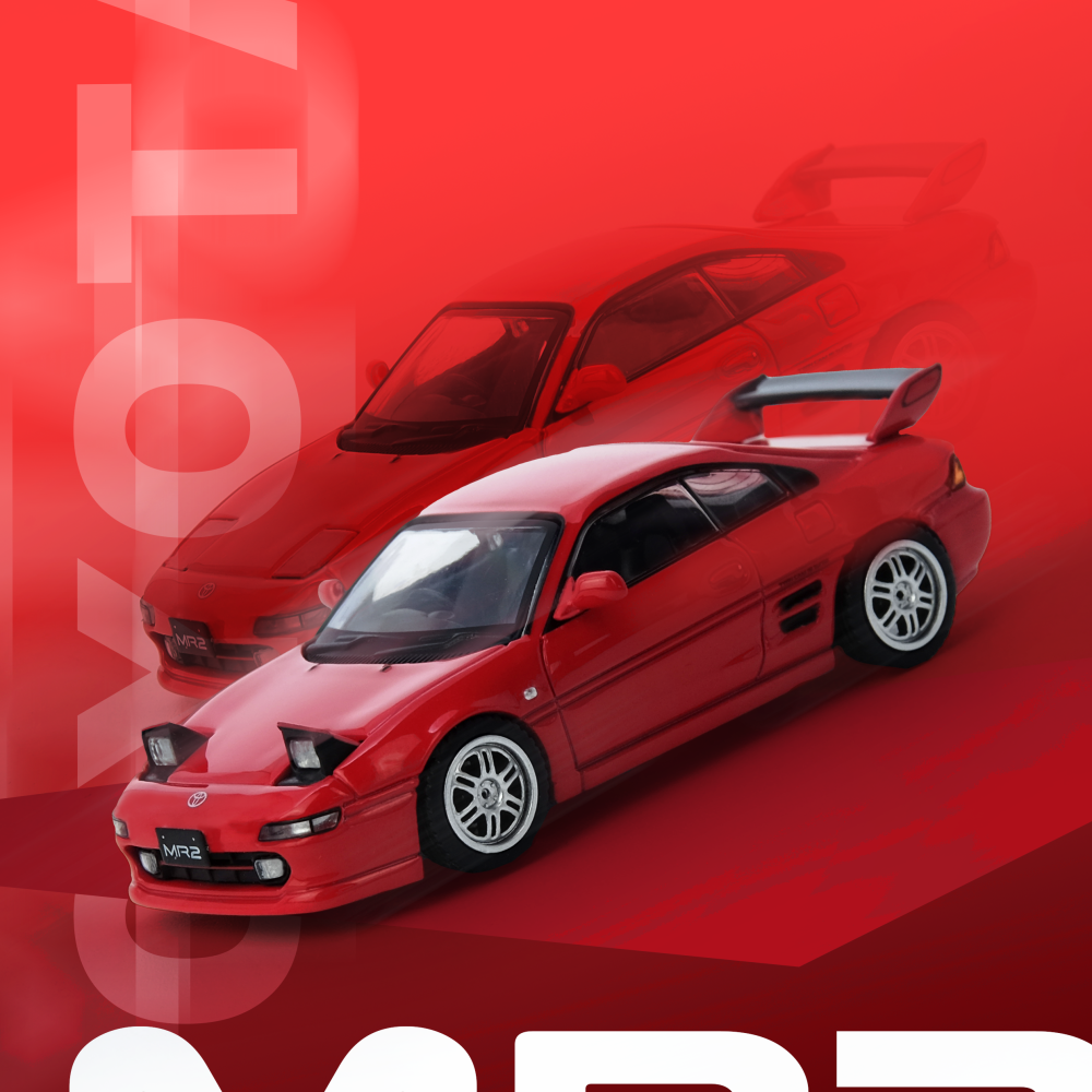 Toyota MR2 (SW20) Red - IN64-MR2SW20-RED