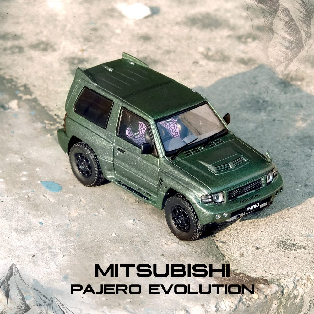 Mitsubishi Pajero Evolution Satin Green - IN64-EVOP-SGRE