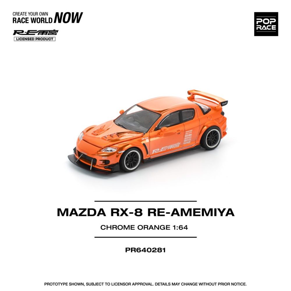 New Arrival -  Mazda RX-8 RE-AMEMIYA Chrome Orange - PR64-0281