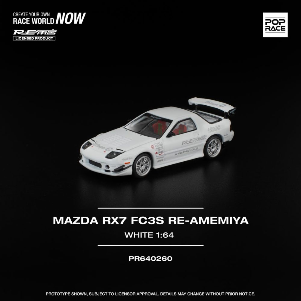 Mazda RX-7 FC3S RE-AMEMIYA White - PR64-0260