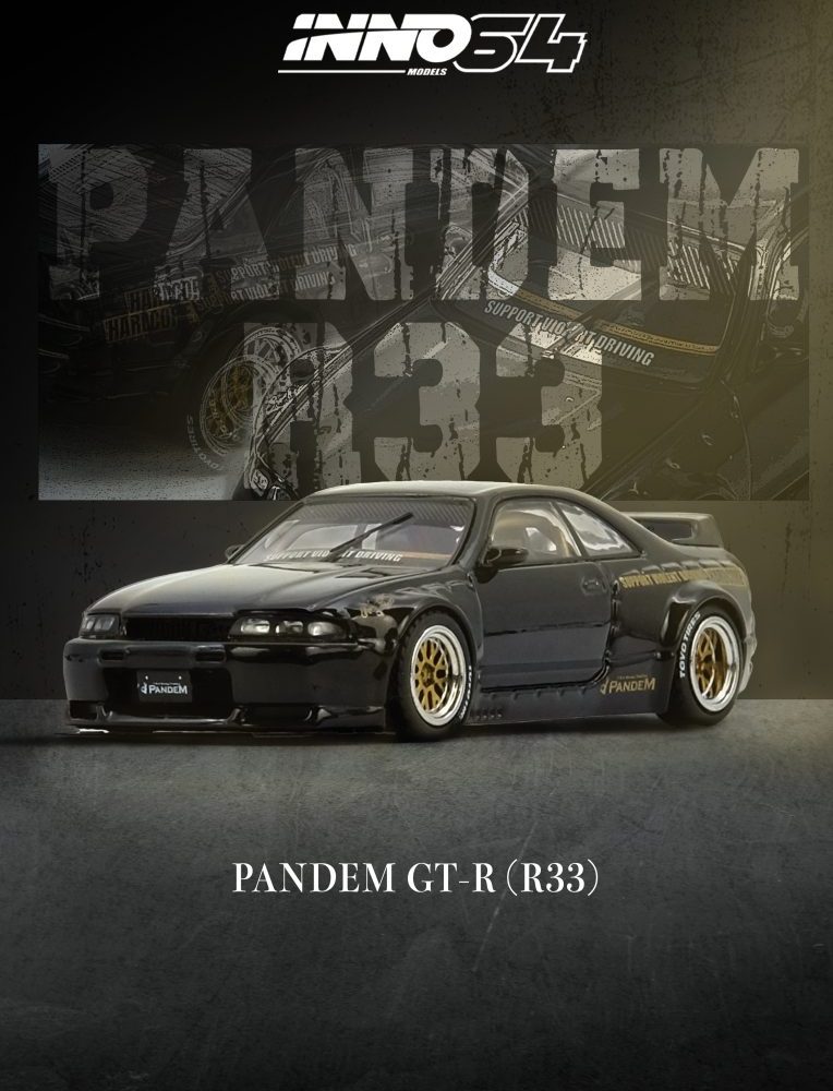 Pandem Nissan Skyline GT-R (BCNR33) Black - IN64-R33P-BLA