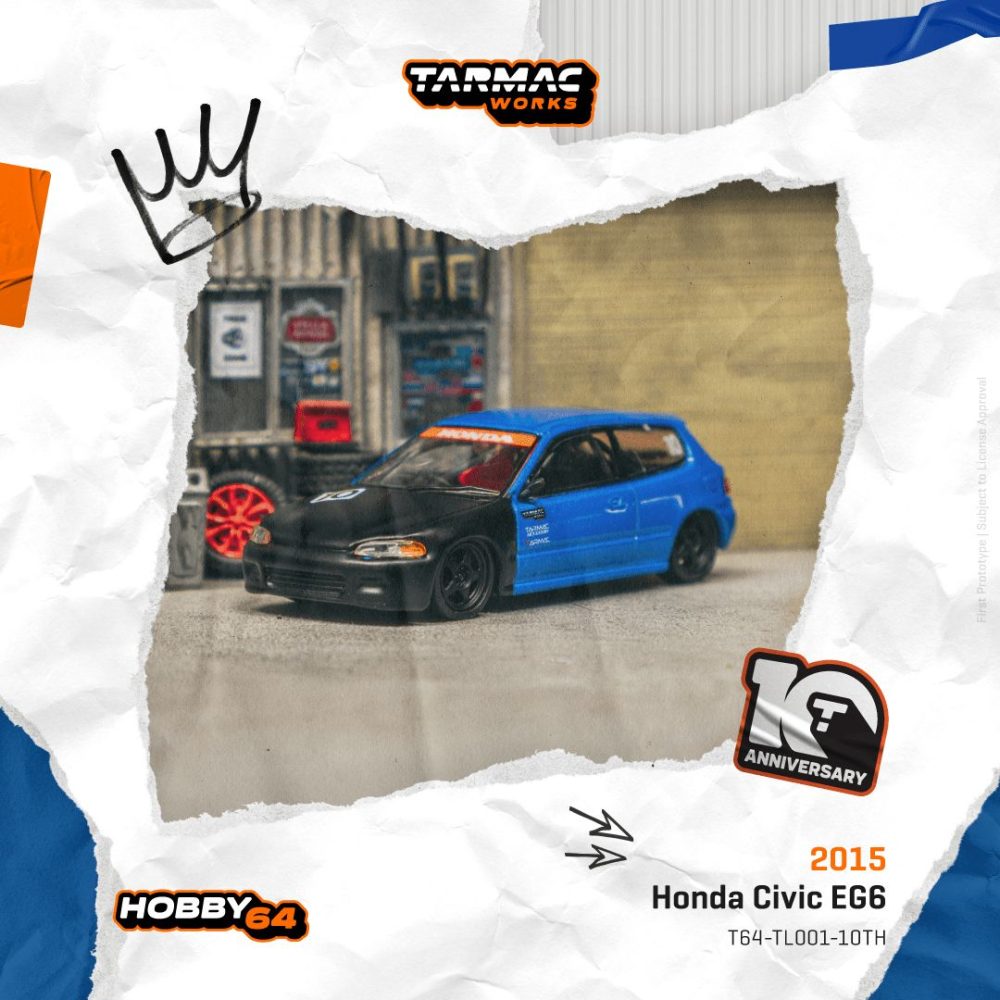 Honda Civic EG6 Tarmac Works 10th Anniversary - T64-TL001-10TH