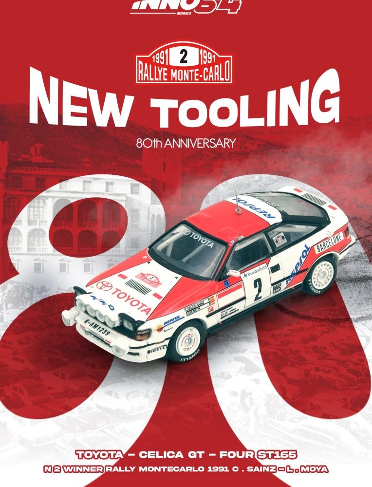 Toyota Celica GT-FOUR (ST165) Winner Rally Monte Carlo 1991 C. Sainz / L. Moya - IN64-ST165R-91MCW