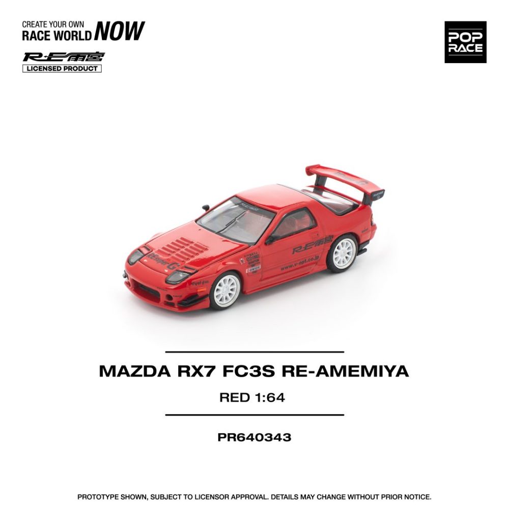 New Arrival -  Mazda RX-7 FC3S RE-AMEMIYA Red - PR64-0343