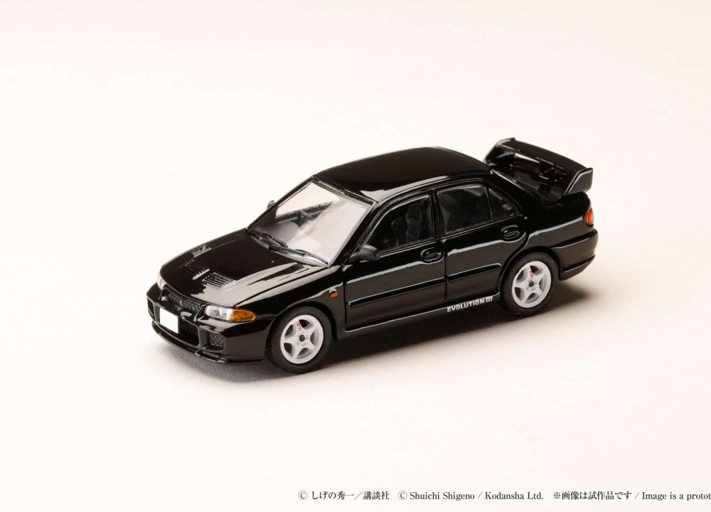 (Pre-order) Mitsubishi Lancer RS Evolution III / INITIAL D Kyoichi Sudo VS Ryosuke Takahashi Re-Release with Collectable Cards