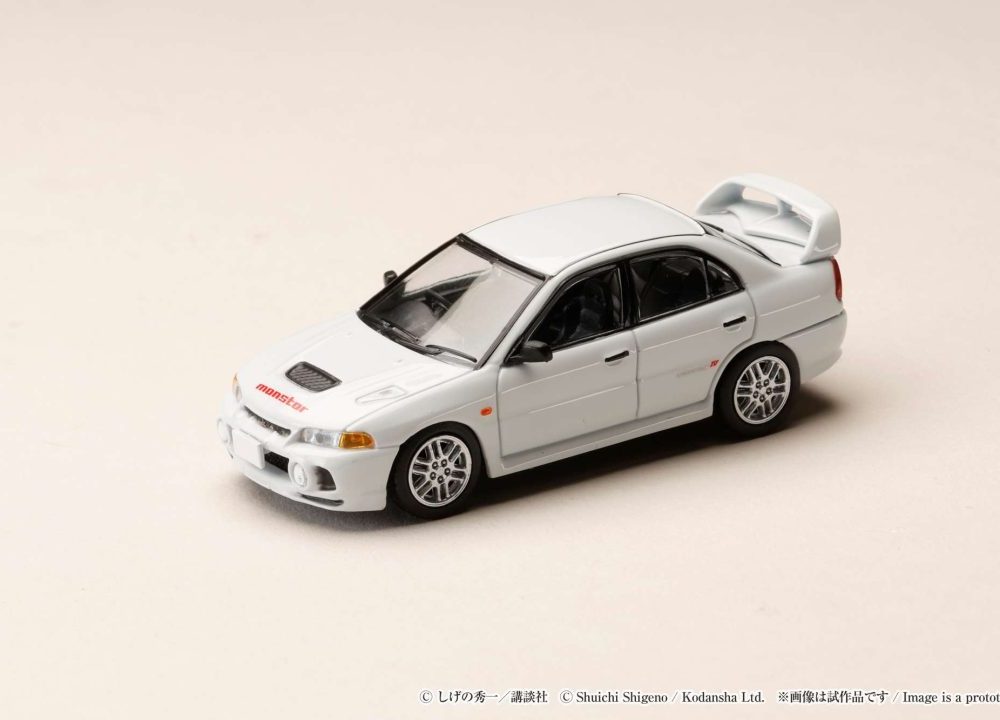 (Pre-order) Mitsubishi Lancer RS Evolution IV / INITIAL D Seiji Iwaki VS Takumi Fujiwara Re-Release with Collectable Cards
