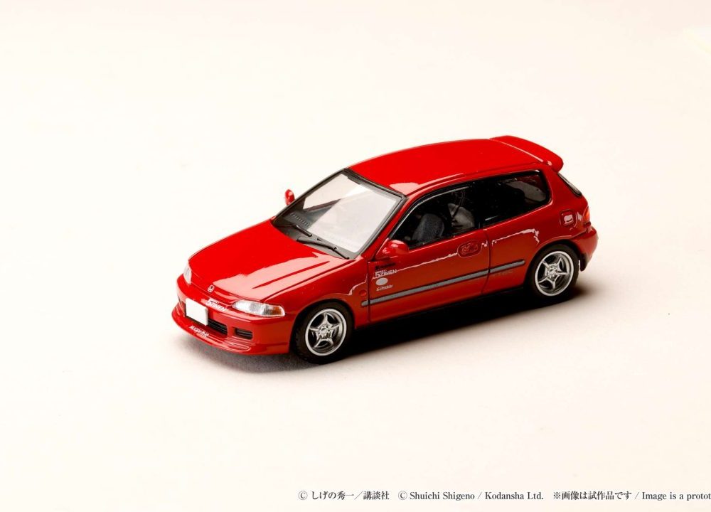 (Pre-order) Honda Civic (EG6) Myogi Night Kids / INITIAL D Shingo Shoji VS Takumi Fujiwara Re-Release with Collectable Cards