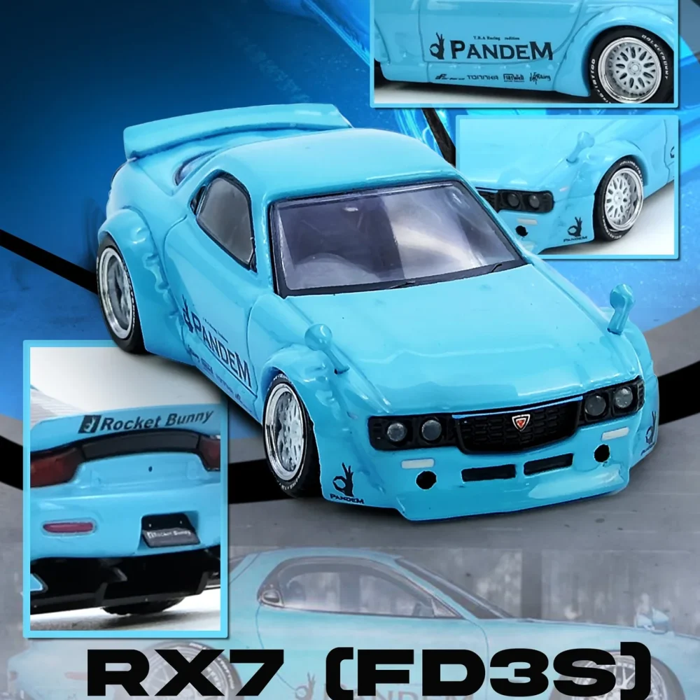 Mazda RX7 (FD3S) Pandem Rocket Bunny Tiffany Blue - IN64-RX7FDP-TIFBLU