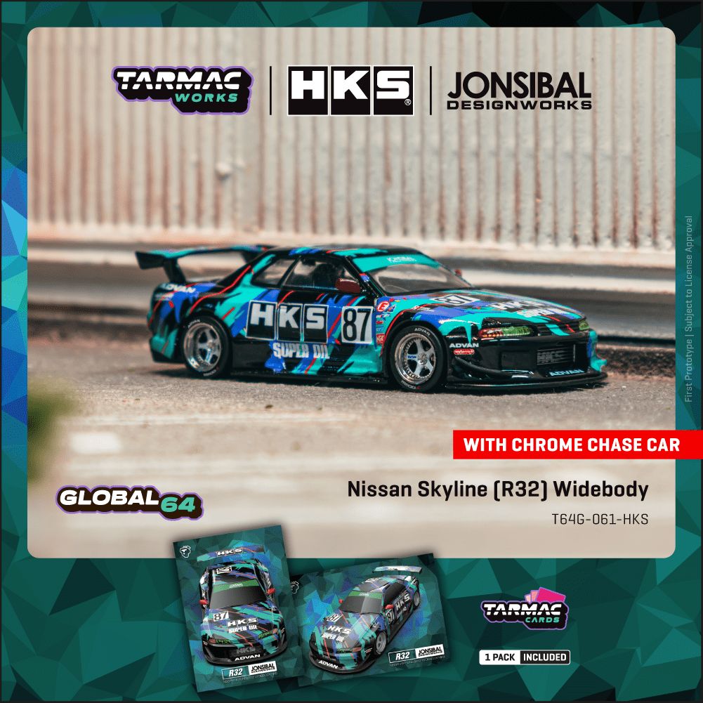 New Arrival -  Nissan Skyline (R32) Widebody HKS - T64G-061-HKS