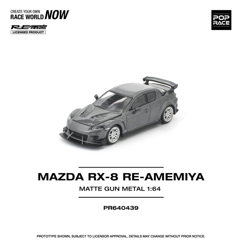 (Pre-Order) Mazda RX-8 RE-AMEMIYA Gun Metal Gray