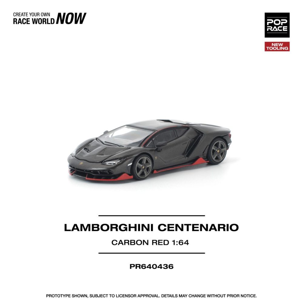 (Pre-Order) Lamborghini Centenario Carbon Red