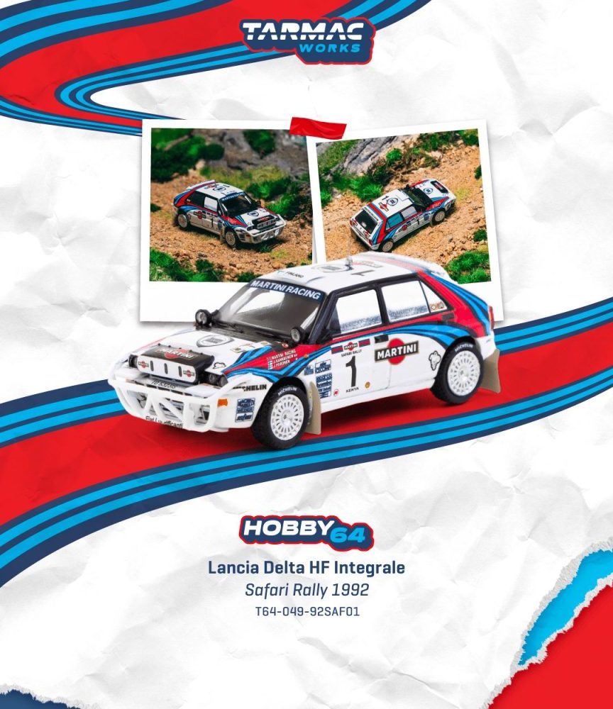 New Arrival -  Lancia Delta HF Integrale  Safari Rally 1992 Juha Kankkunen /Juha Piironen - T64-049-92SAF01