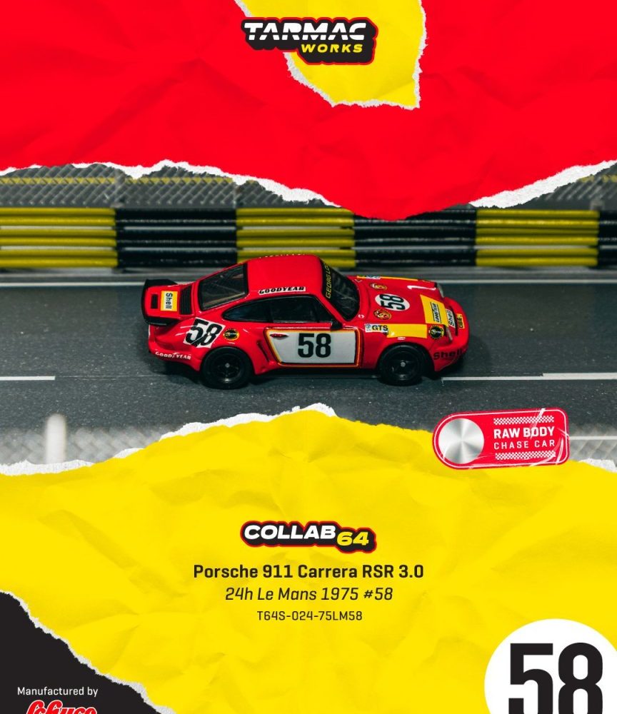 (Pre-Order) Porsche 911 Carrera RSR 3.0 24h Le Mans 1975 #58