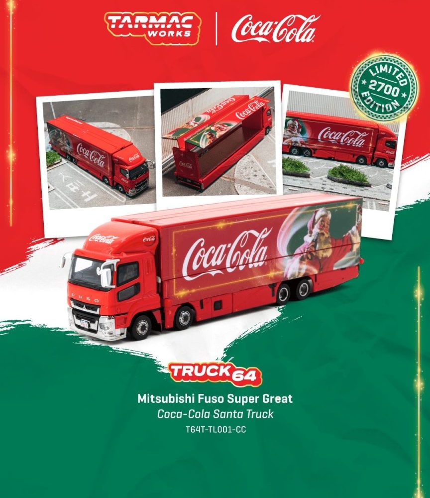 Mitsubishi Fuso Super Coca Cola Santa Truck - T64T-TL001-CC