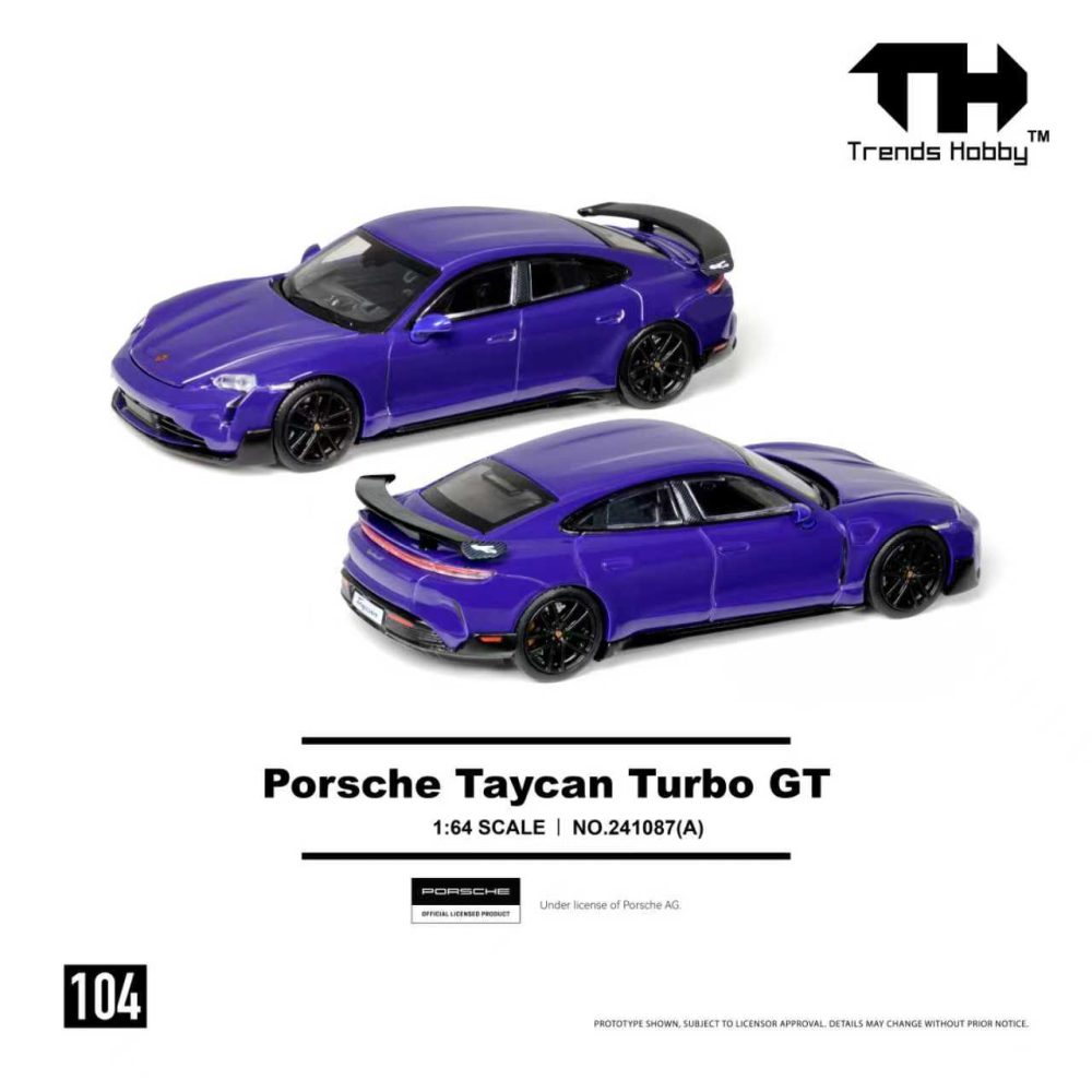 New Arrival -  Porsche Taycan Turbo GT Purple - 241087A