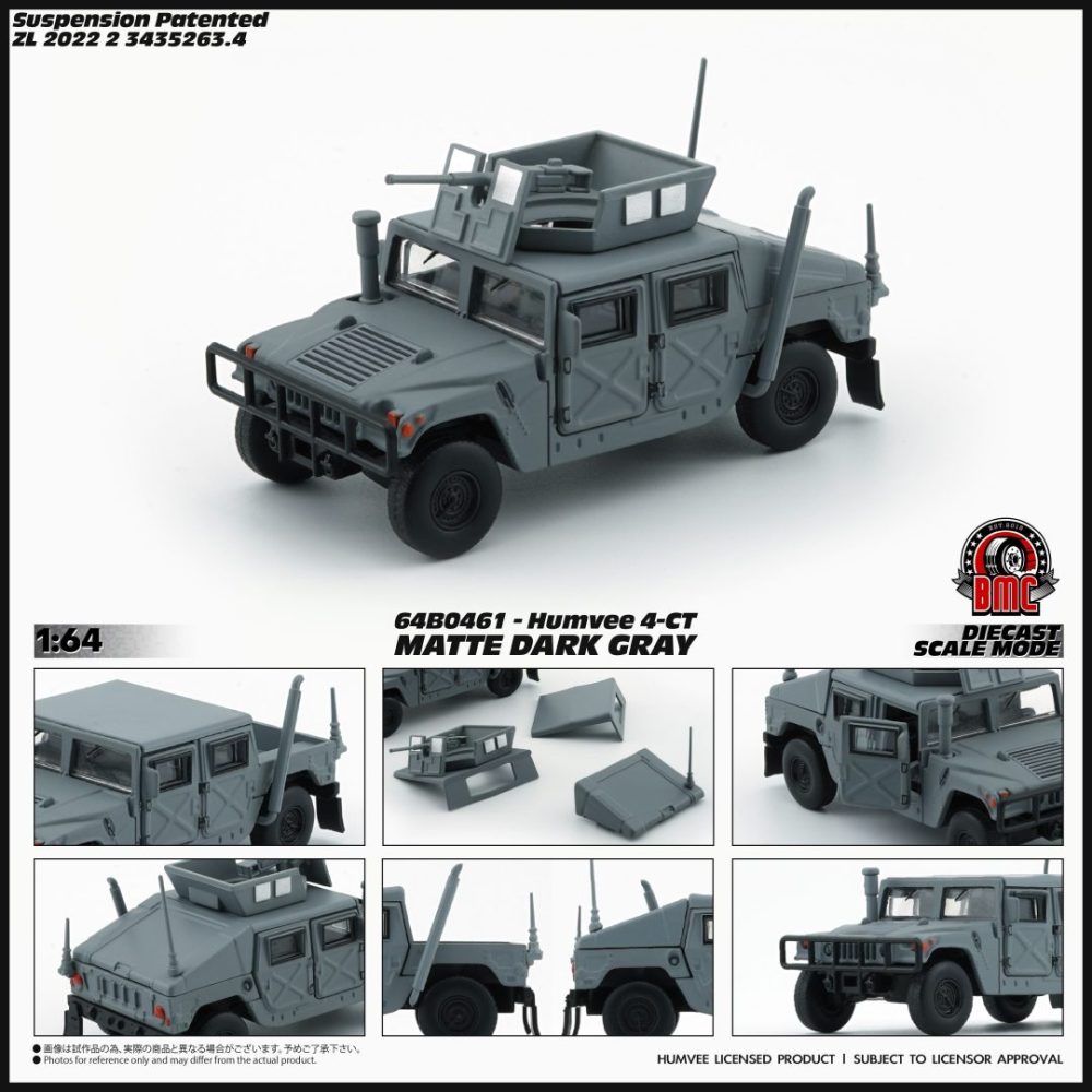 Humvee 4-CT -Matte Dark Gray - 64B0461