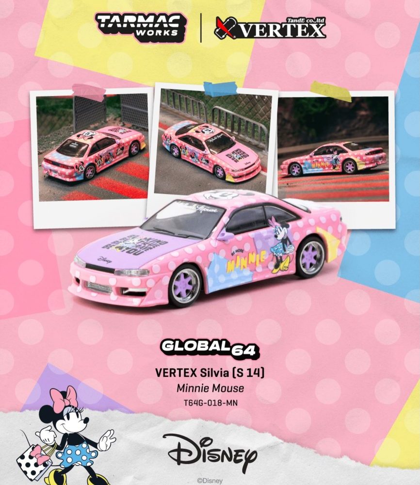 (Pre-Order) Vertex Nissan Silvia S14 Minnie Mouse