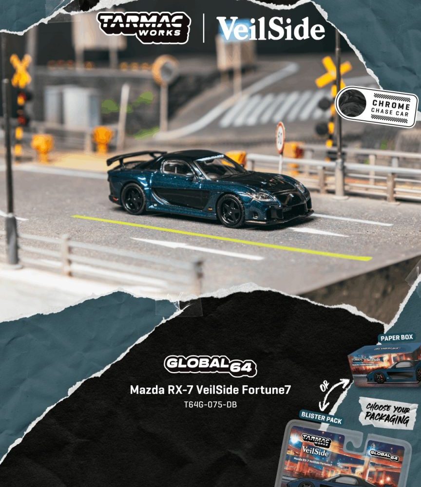 (Pre-Order) Mazda RX-7 VeilSide Fortune7 Dark Blue/Black