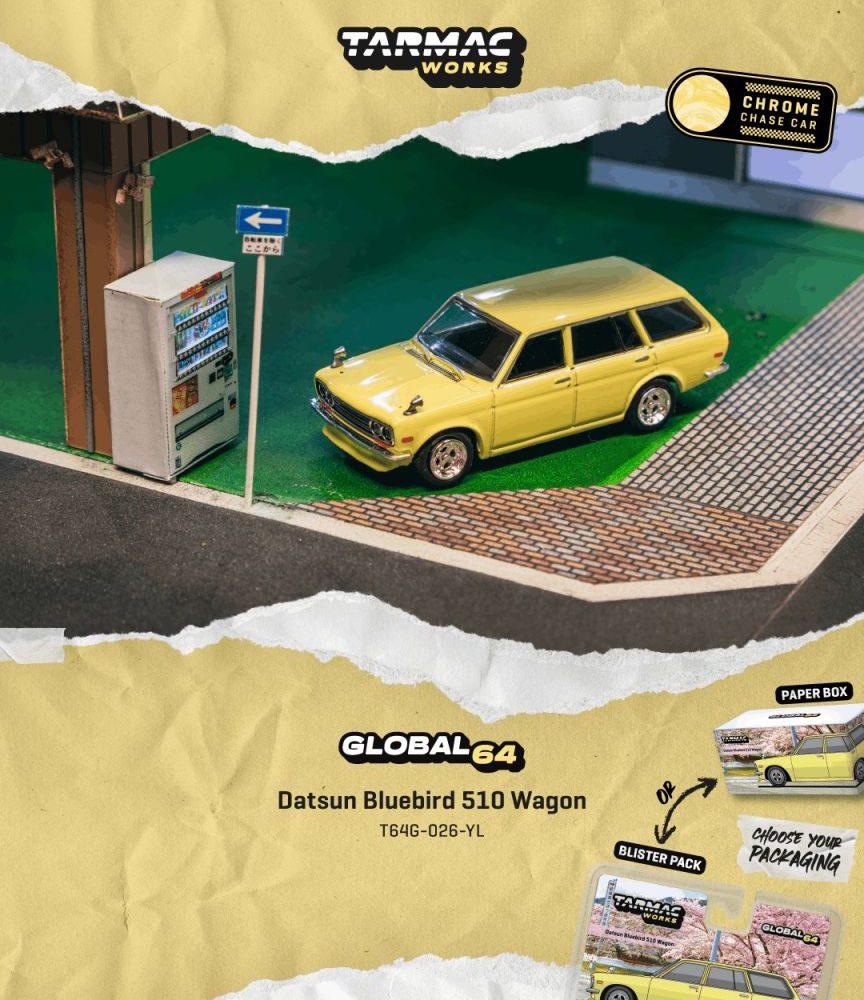 (Pre-Order) Datsun Bluebird 510 Wagon Yellow