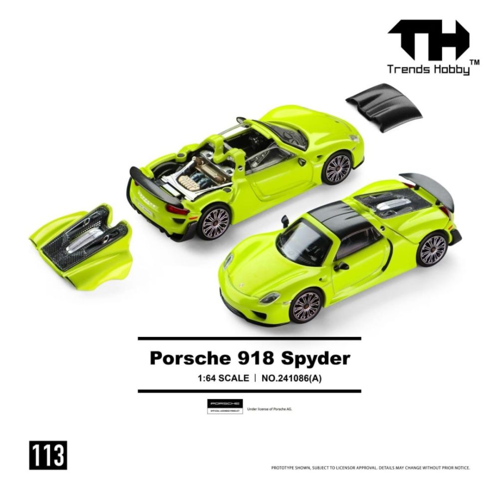 (Pre-Order) Porsche 918 Spyder Acid Yellow