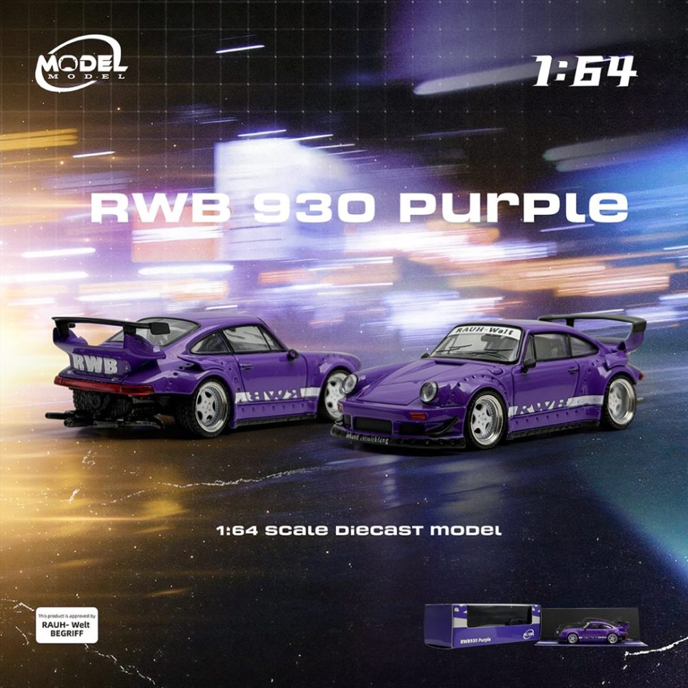 New Arrival -  RWB Porsche 930 Purple - MM64-RWB930-003