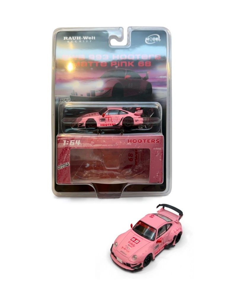 New Arrival -  RWB Porsche 993 Hooters Matte Pink #68 - MM64-RWB993-013