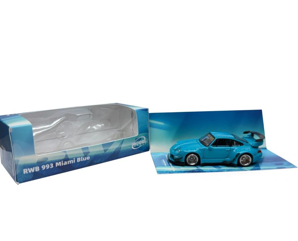 New Arrival -  RWB Porsche 993 Miami Blue - MM64-RWB993-005