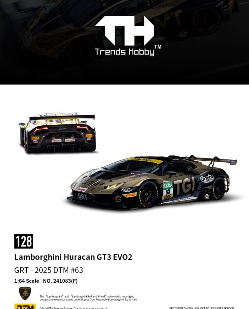 (Pre-Order)  Lamborghini Huracan GT3 Evo 2 DTM 2025 #63