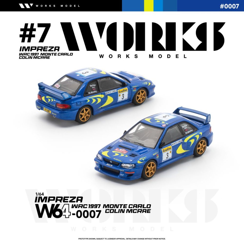 (Pre-order) Subaru Impreza WRC 1997 Monte Carlo Colin McRae