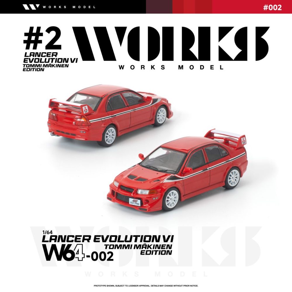(Pre-order) Mitsubishi Lancer Evolution VI Tommi Makinen Red