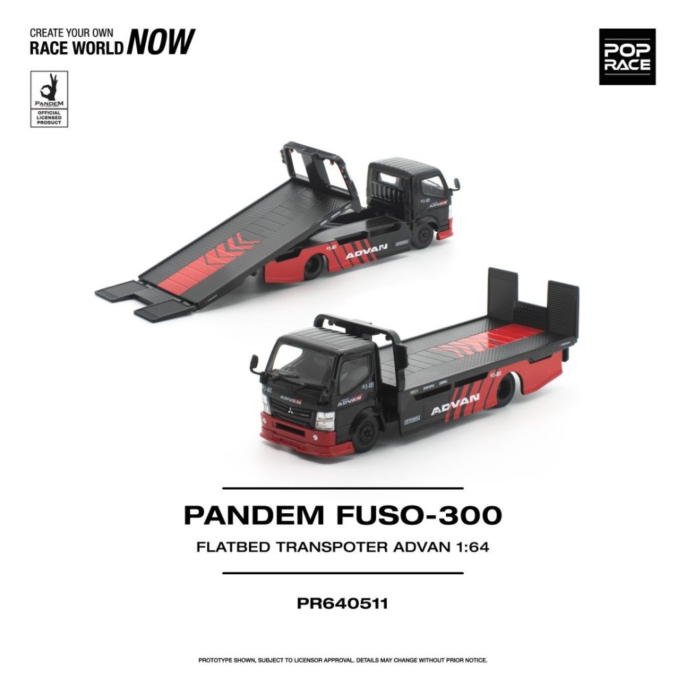 (Pre-Order) Pandem Fuso 300 Flatbed Transporter Advan