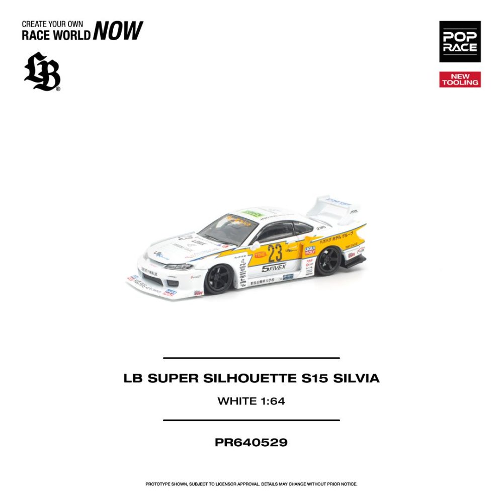 (Pre-Order) Liberty Walk Super Silhouette Nissan Silvia S15 White