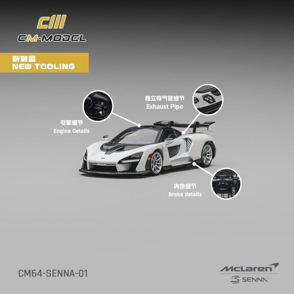 (Pre-Order) McLaren Senna Silica White