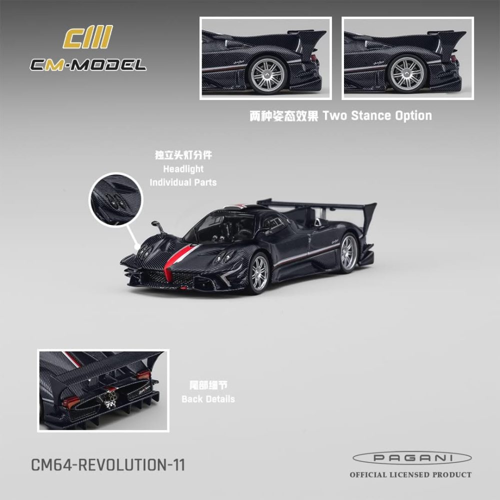 (Pre-Order) Pagani Zonda Revolucion Navy Carbon Fiber