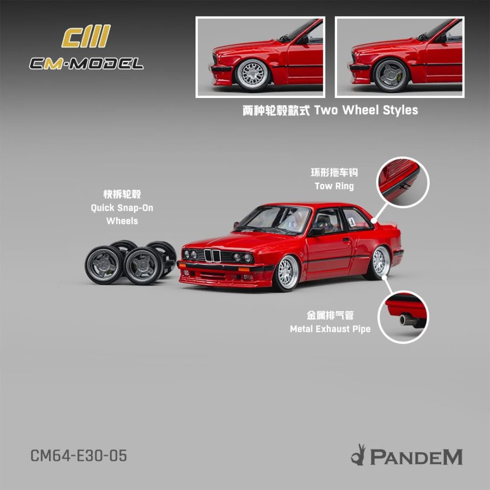 (Pre-Order) Pandem BMW M3 E30 Bright Red