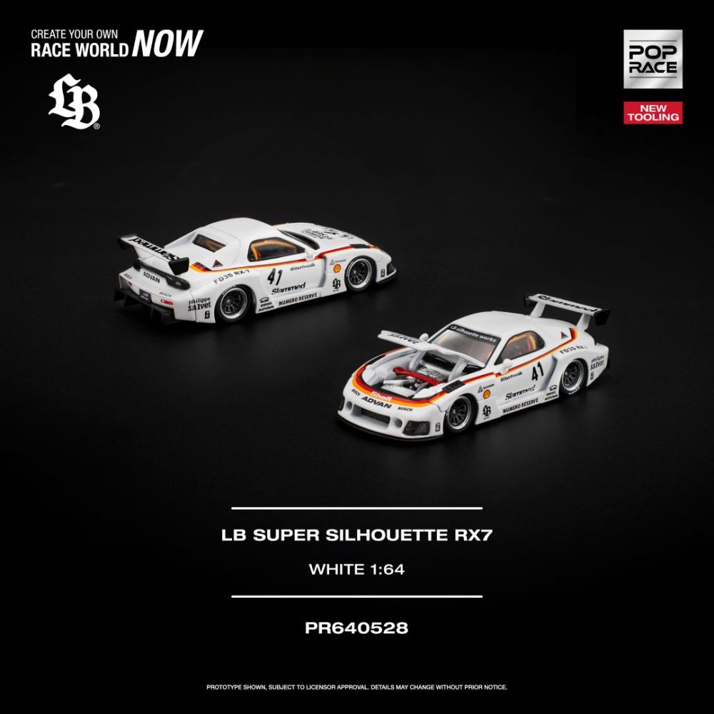(Pre-Order) LB SUPER SILHOUETTE Mazda RX-7 FD3S White