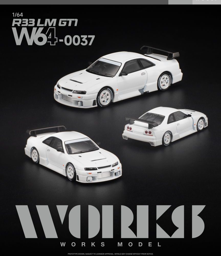 (Pre-order) Nissan Skyline GT-R R33 LM GT1 White