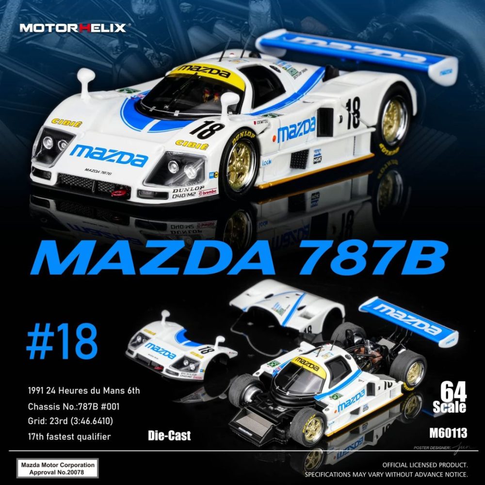 (Pre-Order) Mazda 787B #18 1991 Le Mans 24H